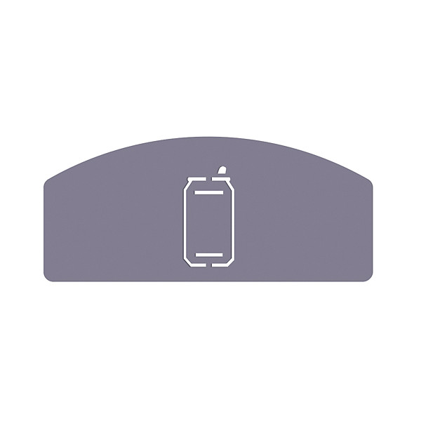 Picto symbole acier  pour borne à déchets modulaire Koala