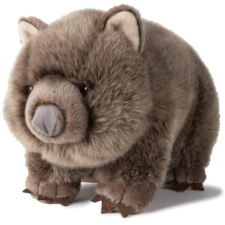 WWF Plüsch Wombat, realistisch gestaltetes Plüschtier, ca. 28 cm