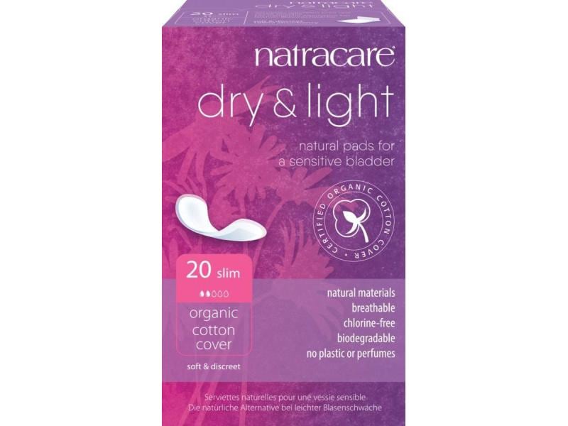 Natracare Slipeinlage Dry & Light slim Blasenschwäche 20 St Slipeinlagen für leichte Blasenschwäche