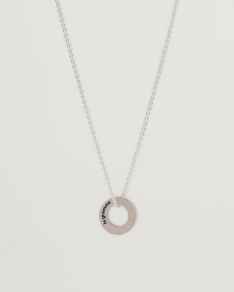 LE GRAMME Circle Necklace Le 1.1 Sterling Silver