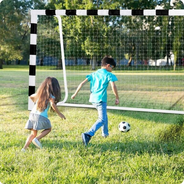 Fotballmål 300 x 200 x 120 cm NS-465 svart/hvitt