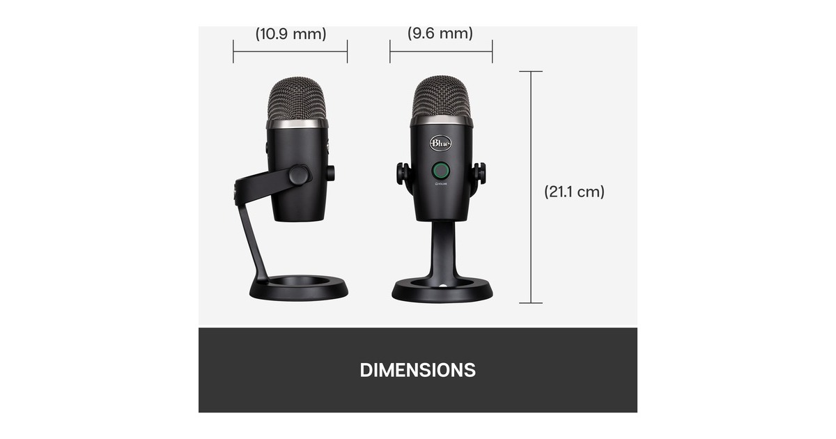 Blue MicrophonesYeti Nano USB-microfoon  (Zwart)