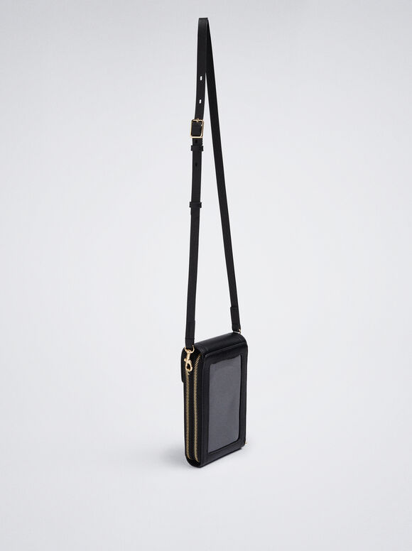 Bolsa Para Móvil Con Bandolera - Negro