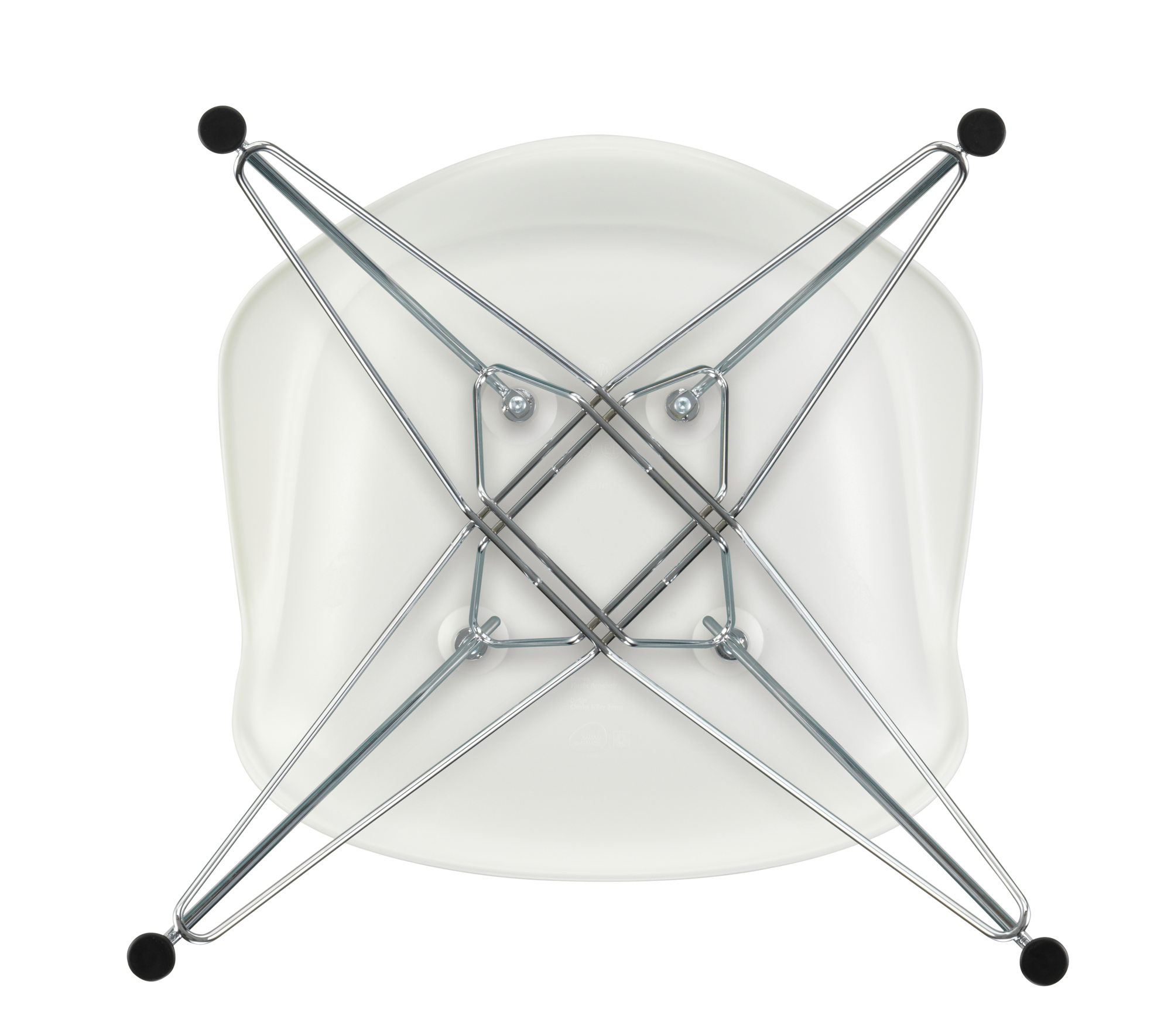 Eetkamerstoel DAR chroom onderstel cotton white