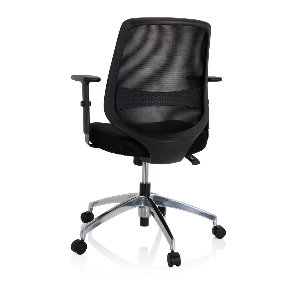 Home Office Bürostuhl CHESTER PRO Stoff/Netzstoff mit Armlehnen (höhenverstellbar) hjh OFFICE