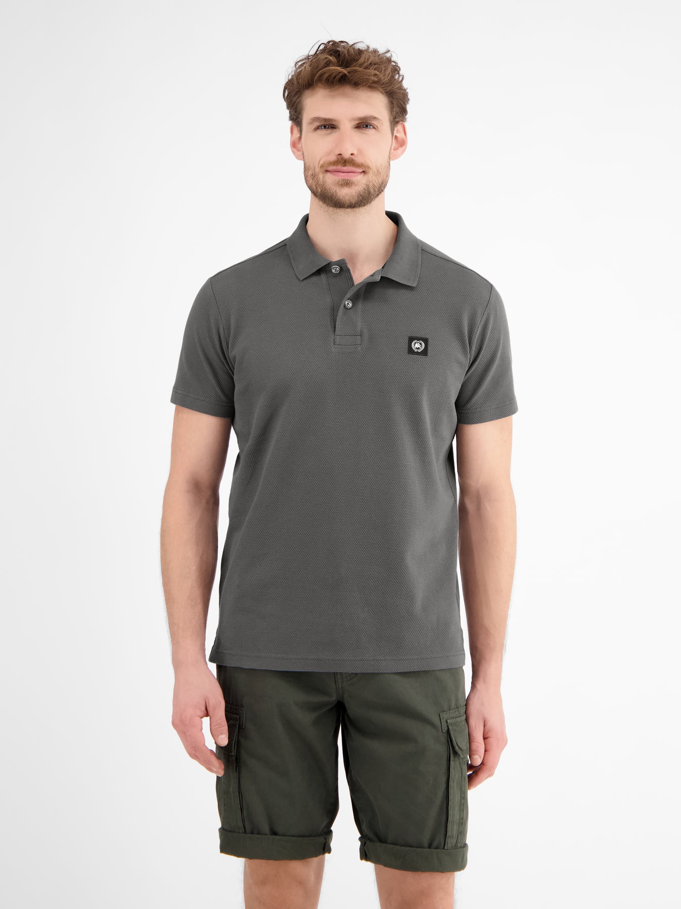 Poloshirt in weicher Waffelpiquéqualität