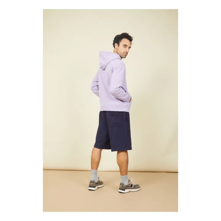 SMALLABLE BASICS Sweat A Capuche Homme Coton Bio | Lilas