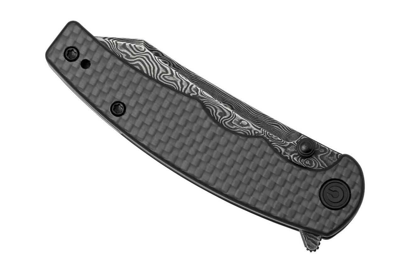 Civivi P87 Folder C21043-DS1 Carbonfiber Overlay Black G10, zakmes