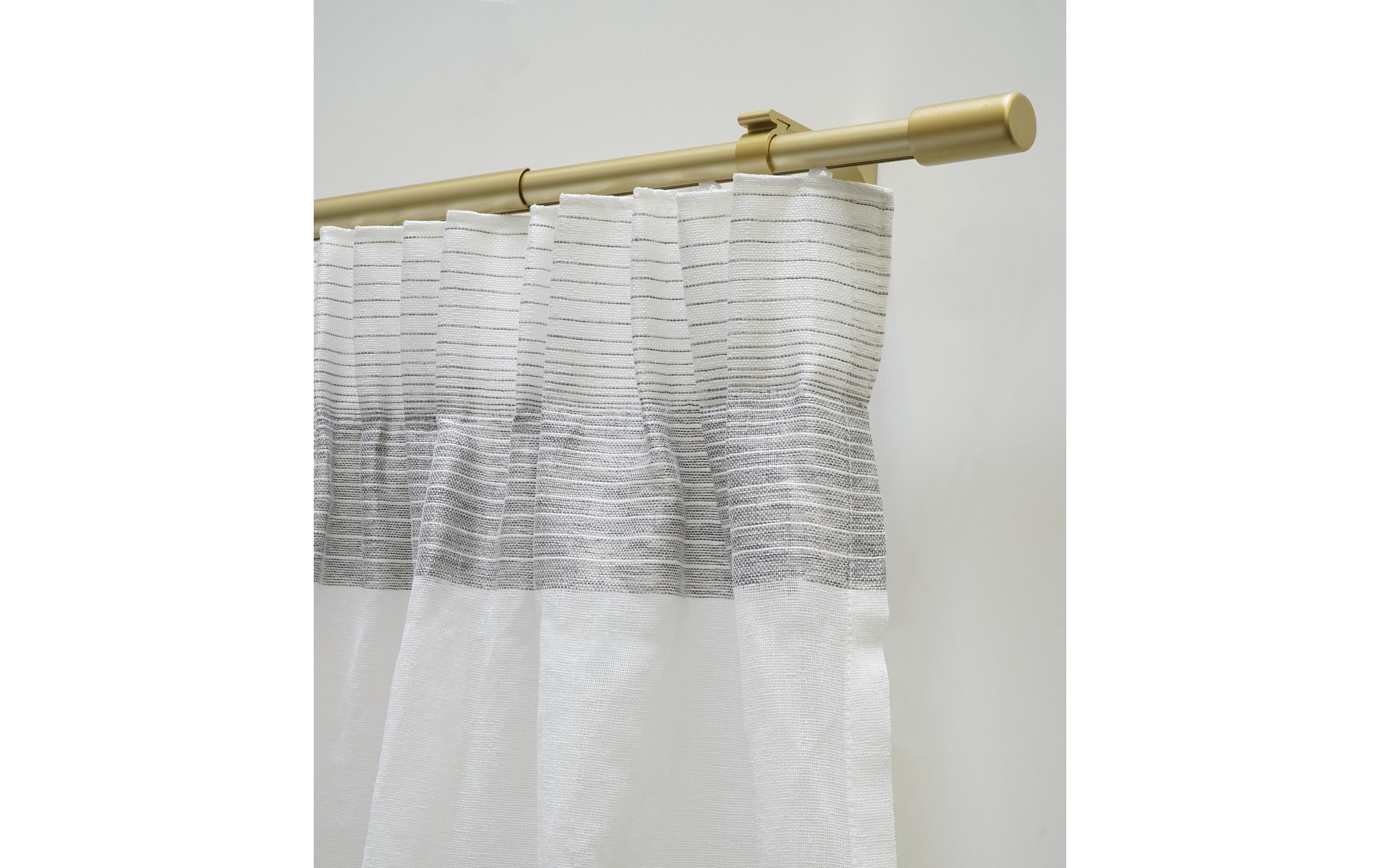 Vorhangstange Theos 100-190 cm, Gold-mattGardinenstangen-Set mit ausziehbarem Innenlauf