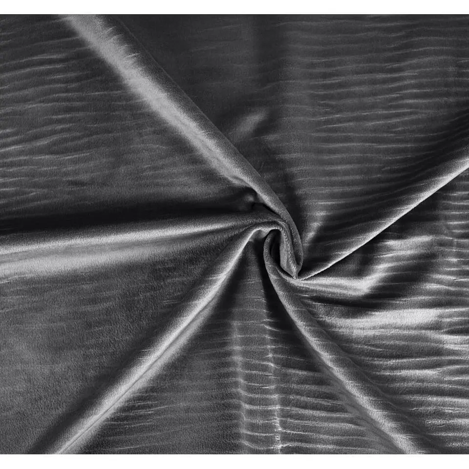 Dekbedovertrek Velvet Cartier 140x220 – Fluweelzacht Uni Design – Antraciet