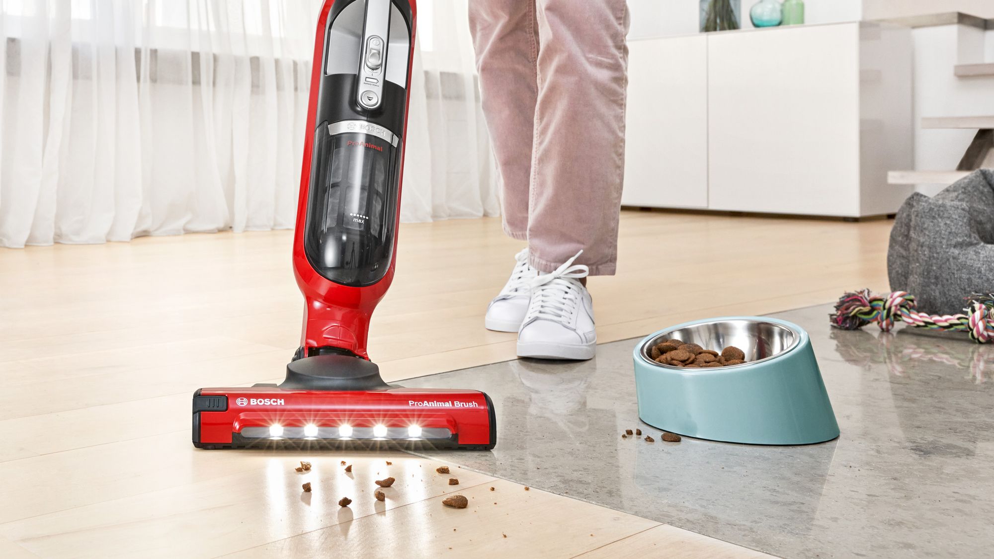 Aspirador de pó sem fio ProAnimal Série 4 Flexxo Gen2 28Vmax Vermelho BBH3ZOO28