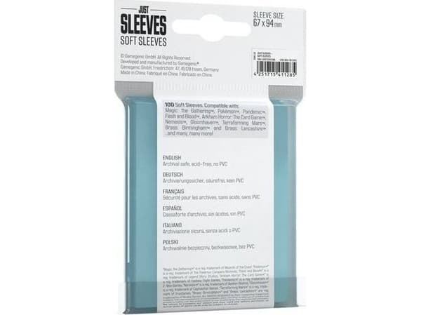 Gamegenic Miękkie protektory Just Sleeves - Soft Sleeves (67 x 94 mm) 100 szt.