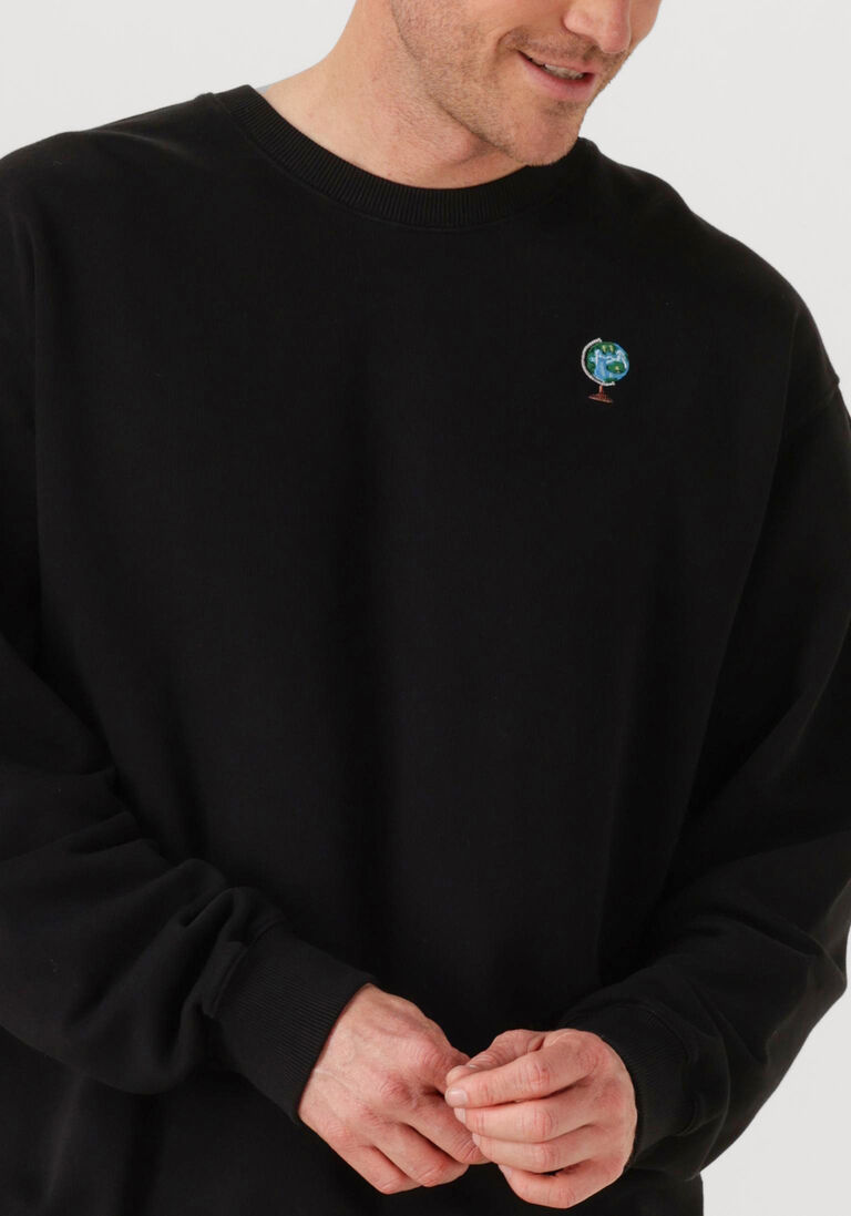 zwarte forét sweater globus sweatshirt