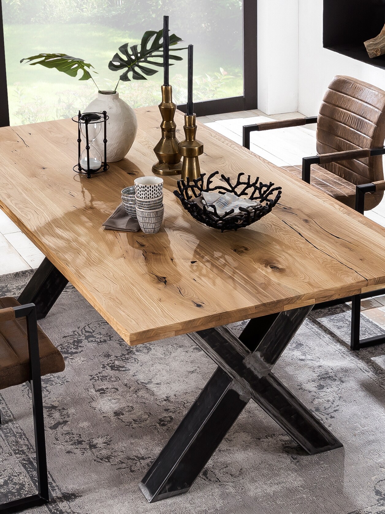 Tischplatte 180x100 Wildeiche Esstisch Schreibtisch DIY Esszimmer Küche Tisch