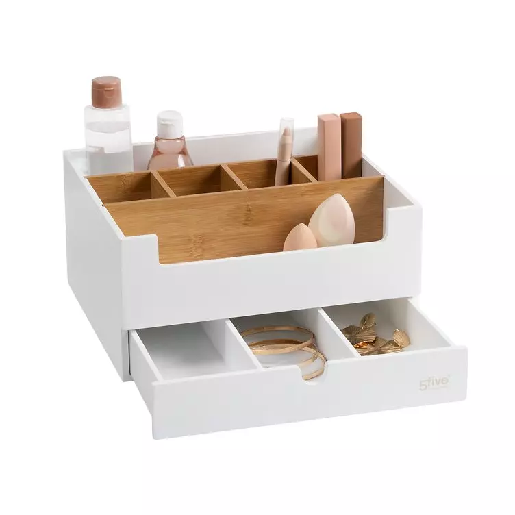 Organisateur de maquillage 1 tiroir Natureo Blanc