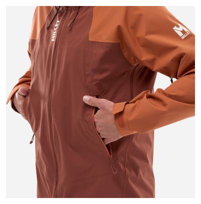 Veste Imperméable Millet Fitz Roy Marron Homme