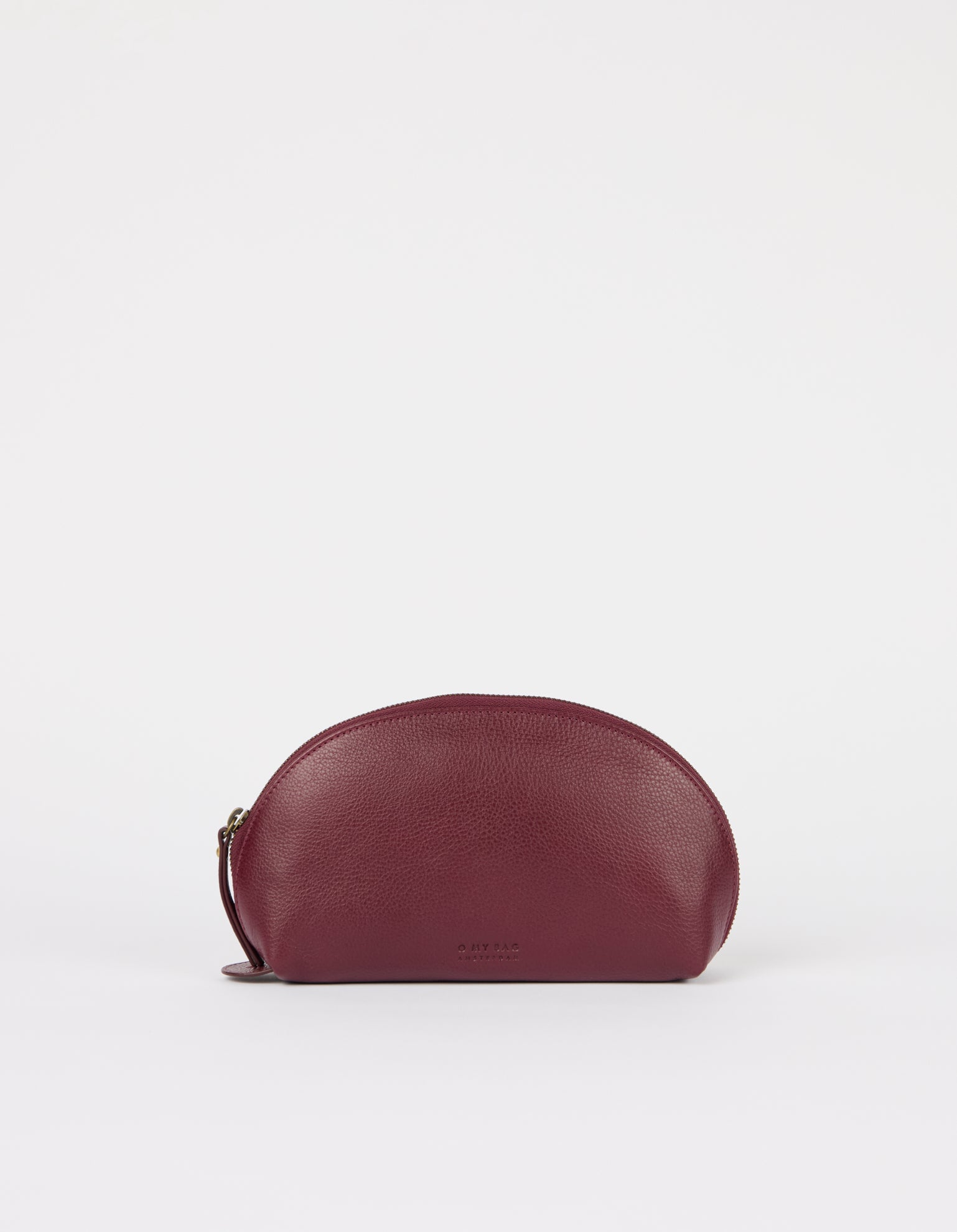 Make up Case Medium - Dark Cherry Soft Grain