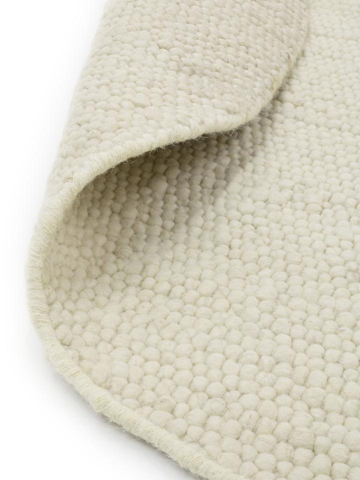 Vloerkleed Sten white Ø200 cm