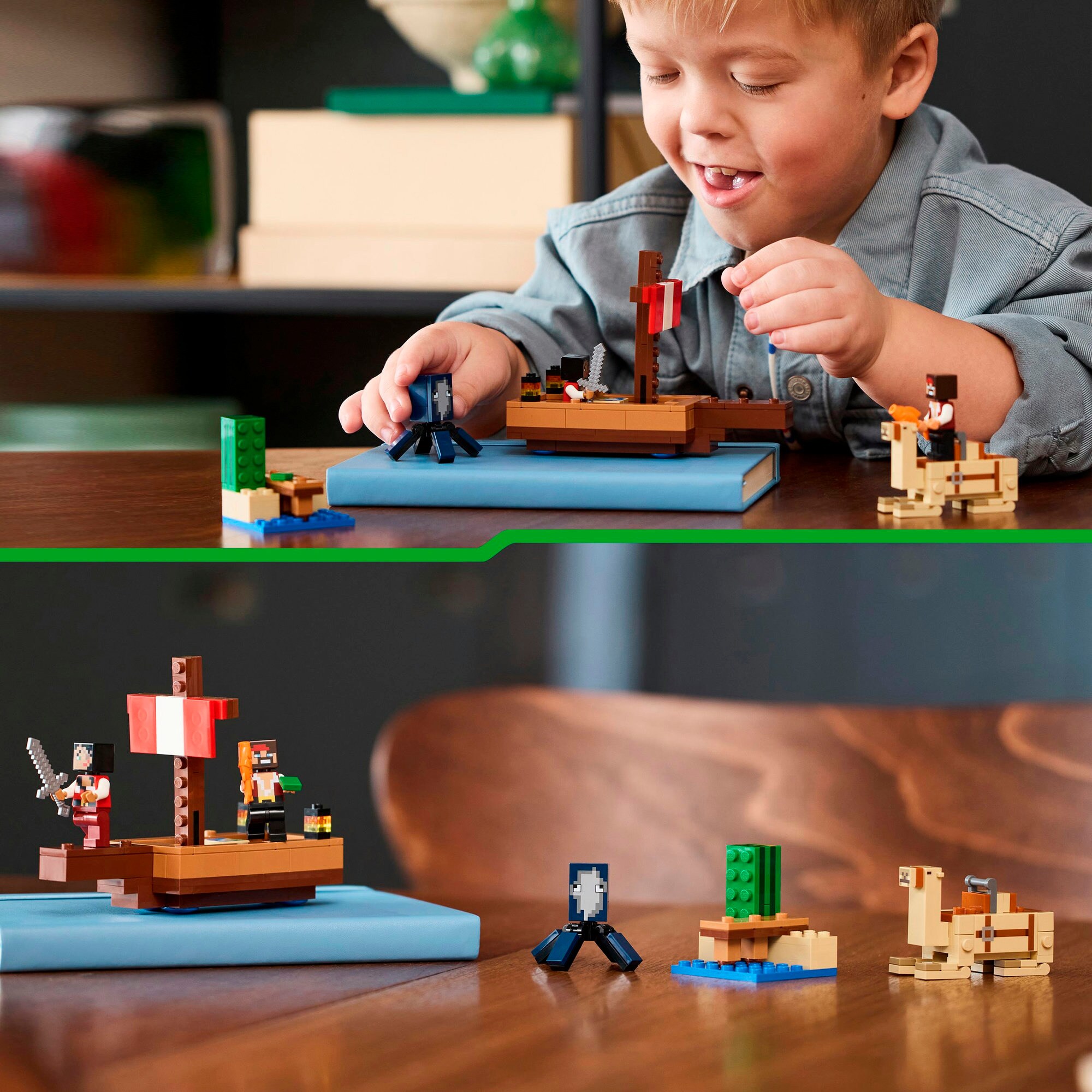 LEGO Konstruktionsspielzeug Minecraft Die Piratenschiffreise