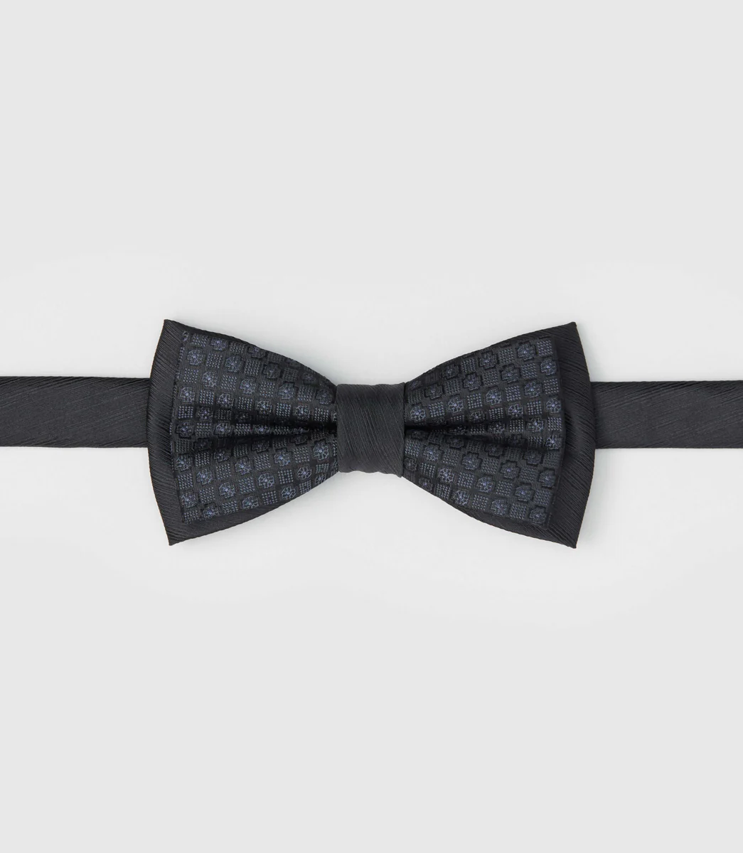 Nœud papillon satin noir 