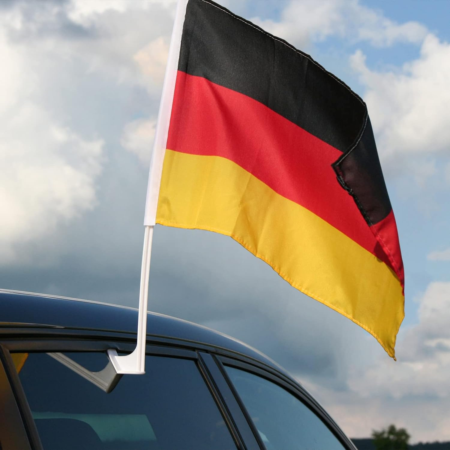 (2er Set) 30x45cm Auto Flagge Länderflaggen Autofahne - Deutschland