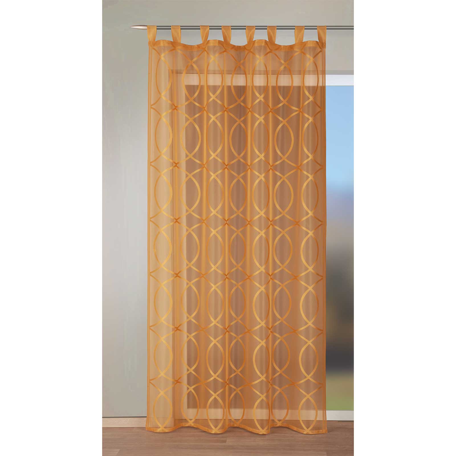 Schlaufenschal - curry - 140x245 cm
