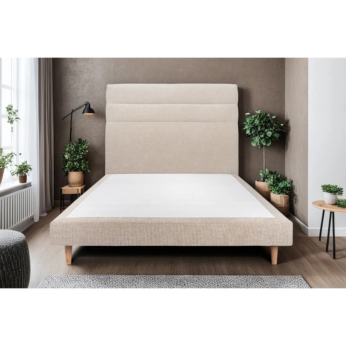 Sommeil de Plomb Lit 140x200cm - Beige Brun
