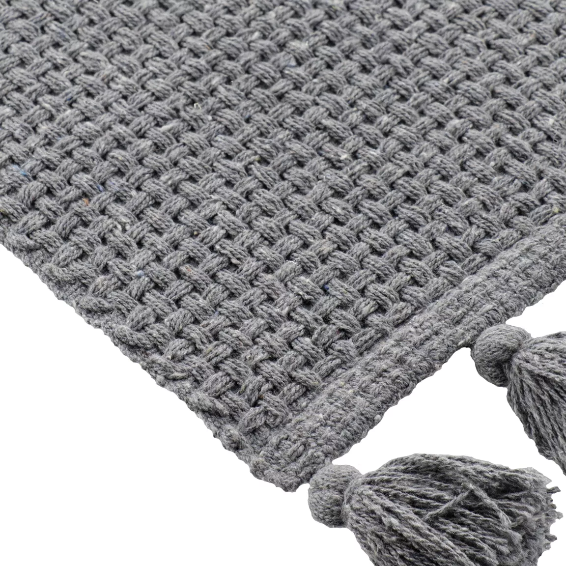 Tapis salon coton (45 x 90 cm) Alba Gris