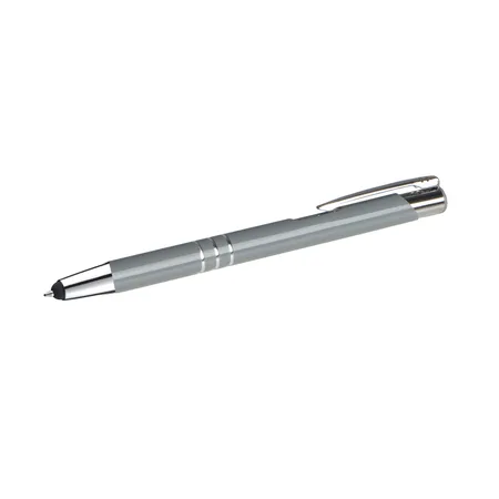 Livepac Office Touchpen Kugelschreiber aus Metall / Farbe: grau