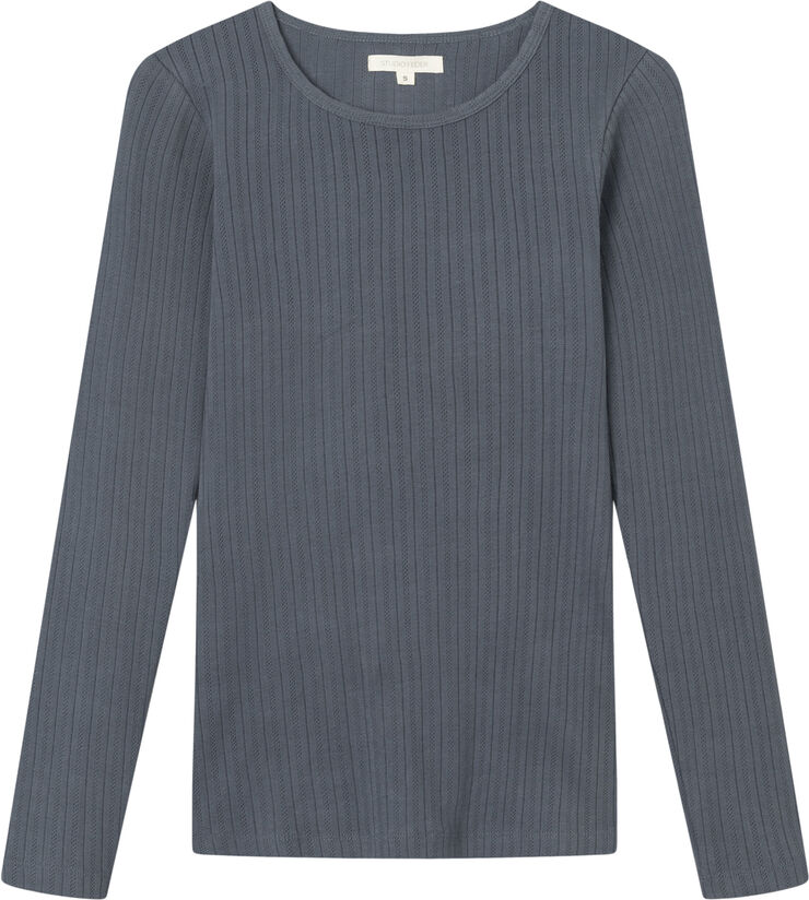 Studio Feder Gertrud T-Shirt - Steel Grey Steel grey