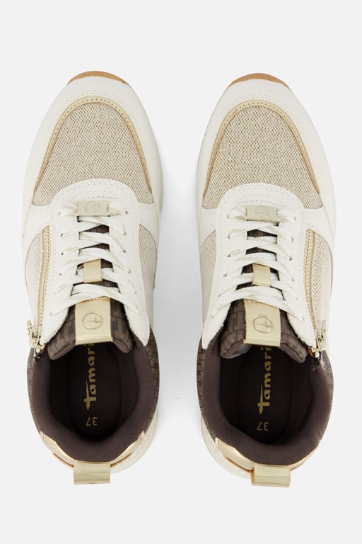 Tamaris Essential Sneakers beige Textiel