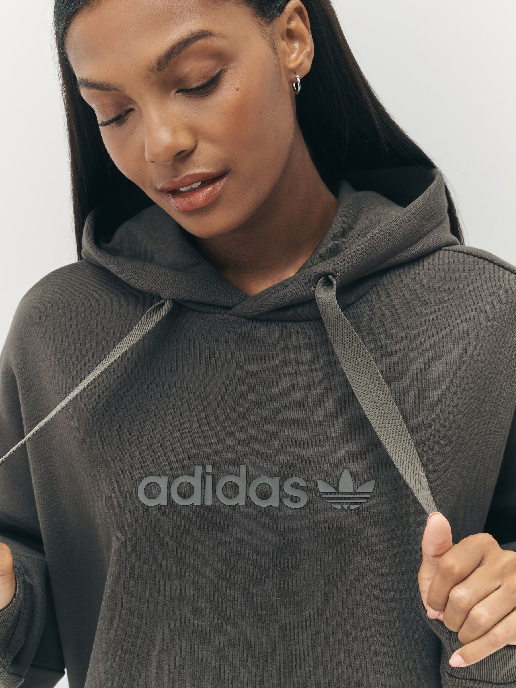 Groen - adidas Originals Essentials Linear Oversize Hoodie