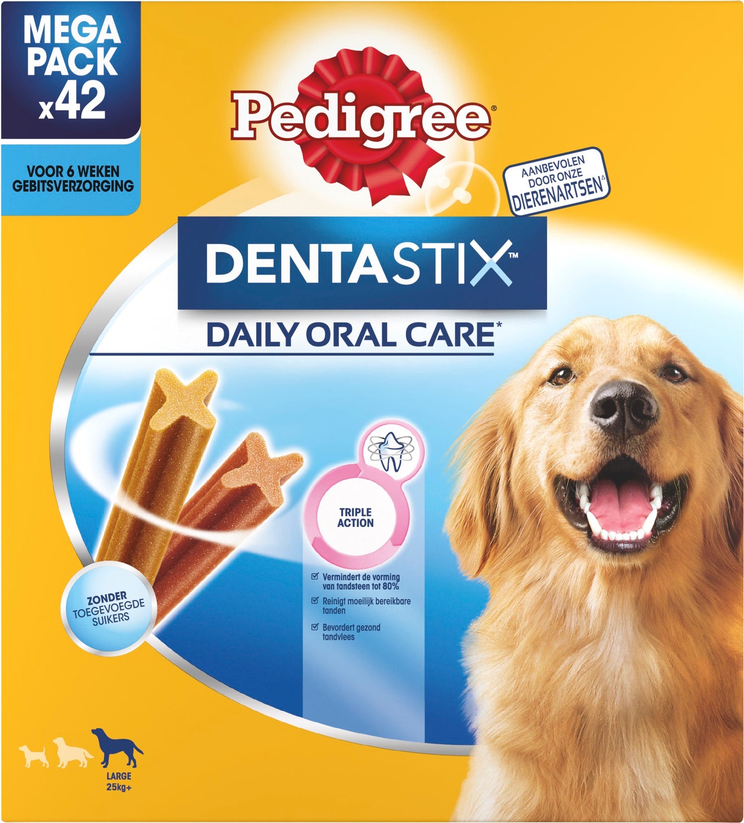 Pedigree Dentastix gebitsverzorgende snack maxi 1,62 kg 42 stuks