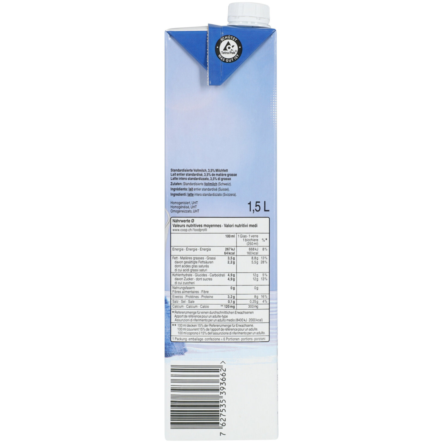 Prix Garantie Vollmilch 3.5% UHT