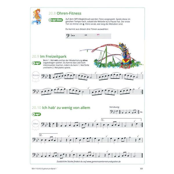 Bläser-Schulen-Verlag Gemeinsam Lernen 1 Euphonium