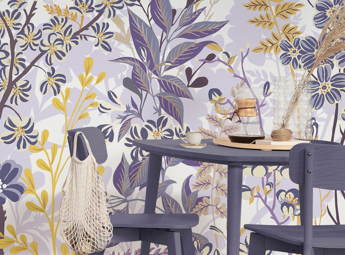 Komar Fototapete »Digitaldruck Vlies -  Bloomique - Grösse 400 x 250 cm« bedruckt glatt Wohnzimmer, Schlafzimmer