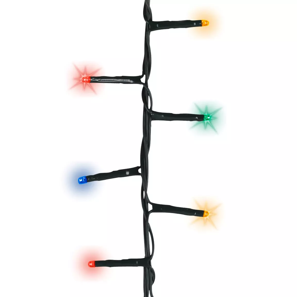 Guirlande lumineuse raccordable 11 m 500 LED câble vert Compact Multicolore