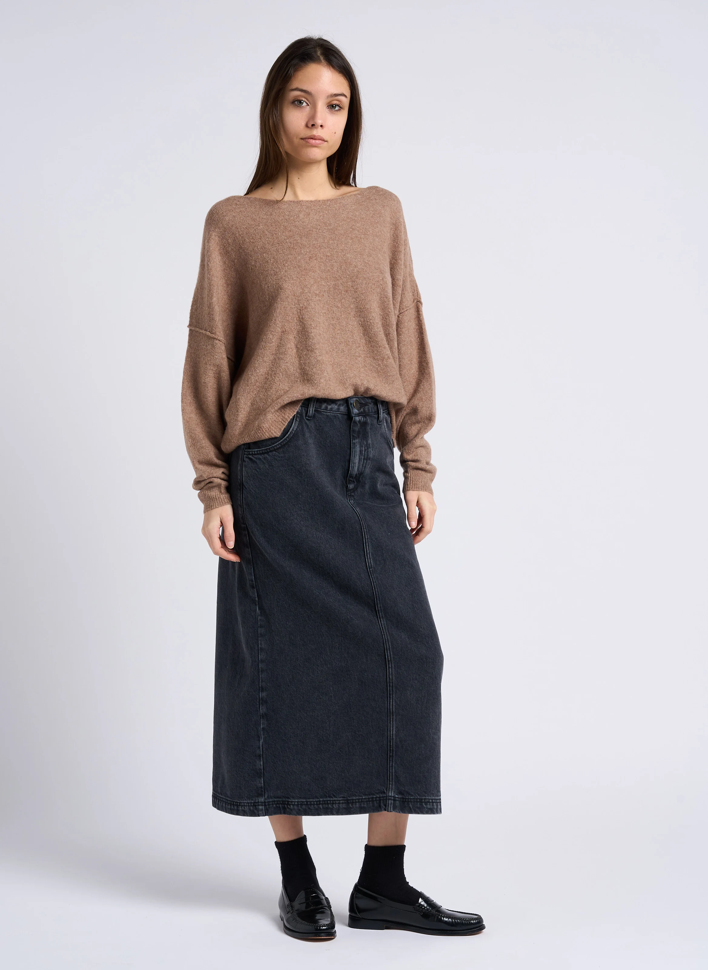 YOPDAY - Jupe en jean taille haute | Noir