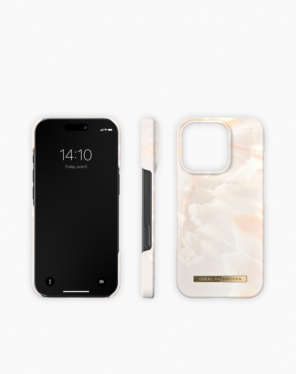 iPhone 16 Pro MagSafe Hardcase Hülle Recycled (IDFCMS-I2461P-257) - Rose Pearl Marble
