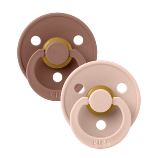 BIBS Fopspeen 6-18 Maanden Blush/Woodchuck 2ST