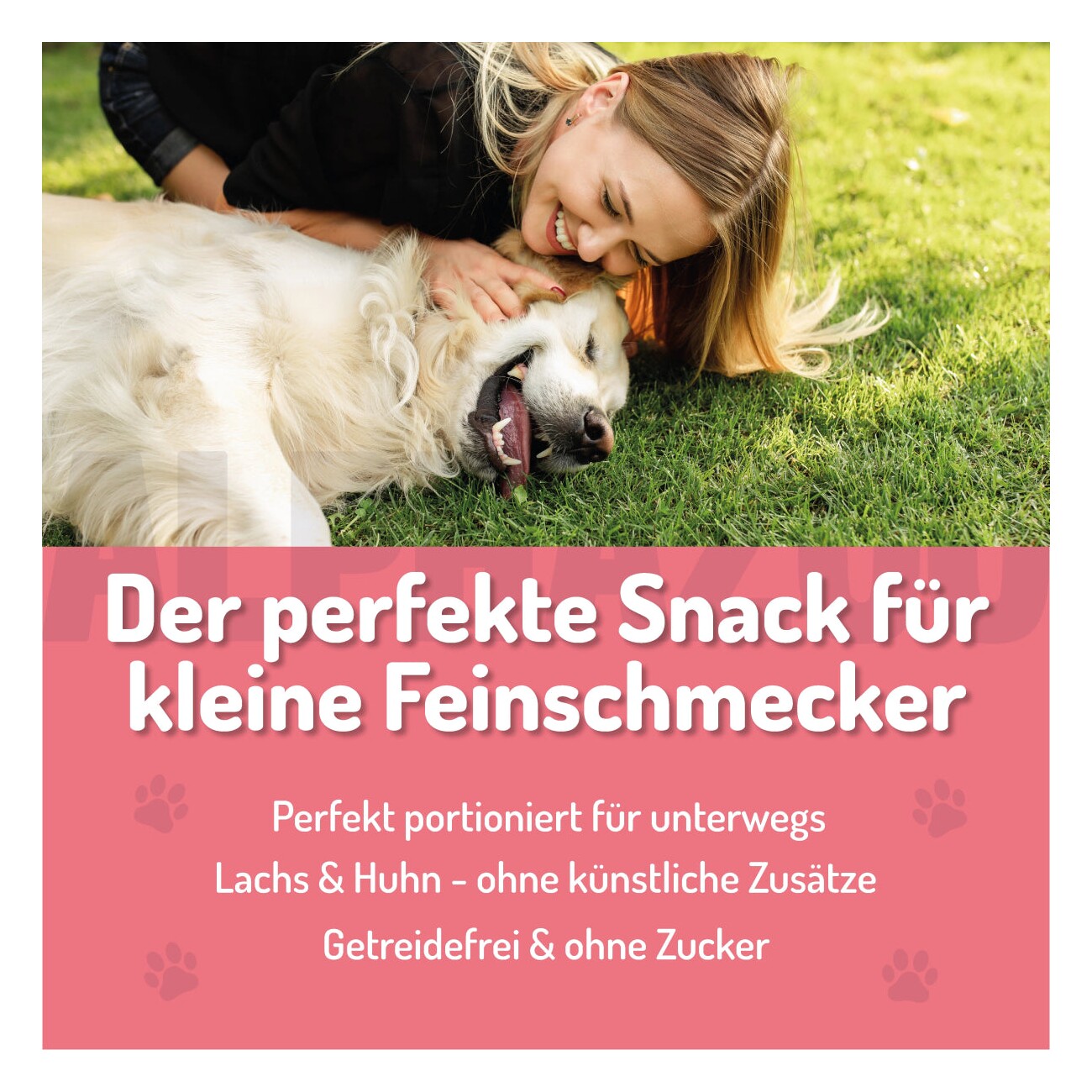 ALPHAZOO Wir wollen Meer Chicks 65g I Leckerli für Hunde