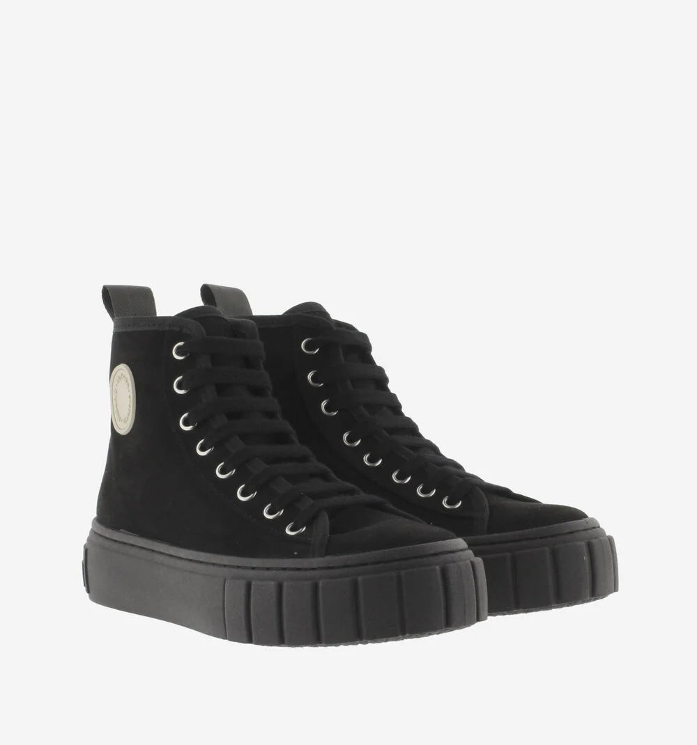 ABRIL RECYCLED FAUX SUEDE BOOTNEGRO