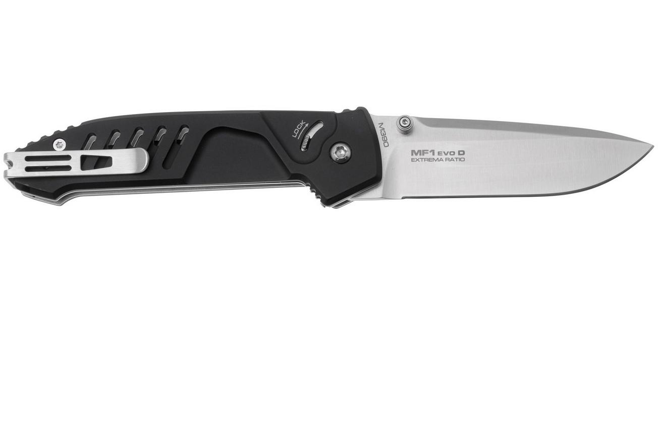 Extrema Ratio MF1 EVO D 04.1000.0232/M3/SAT/BLK, Satin M390, Black Aluminum zakmes