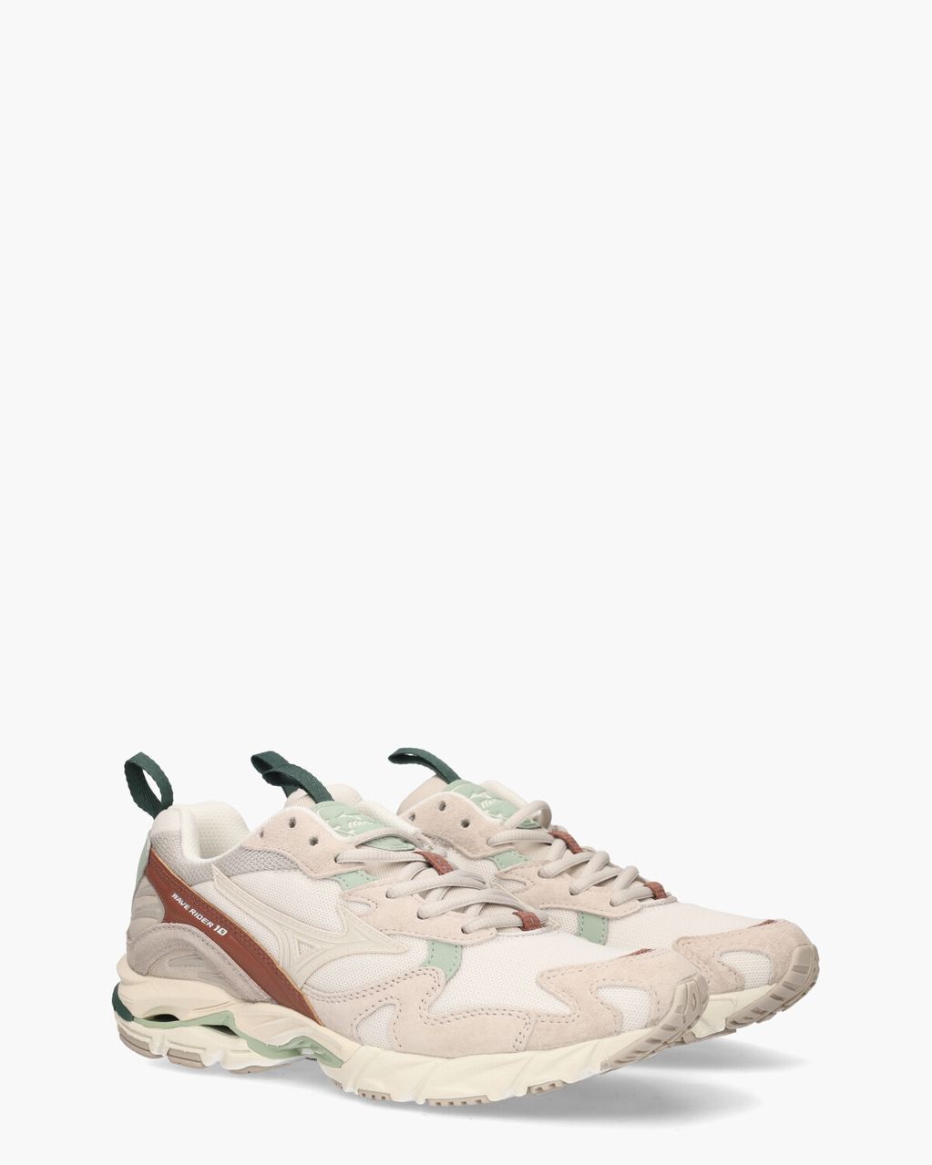 Mizuno Wave Rider 10 Off-White/Multicolor Herensneakers