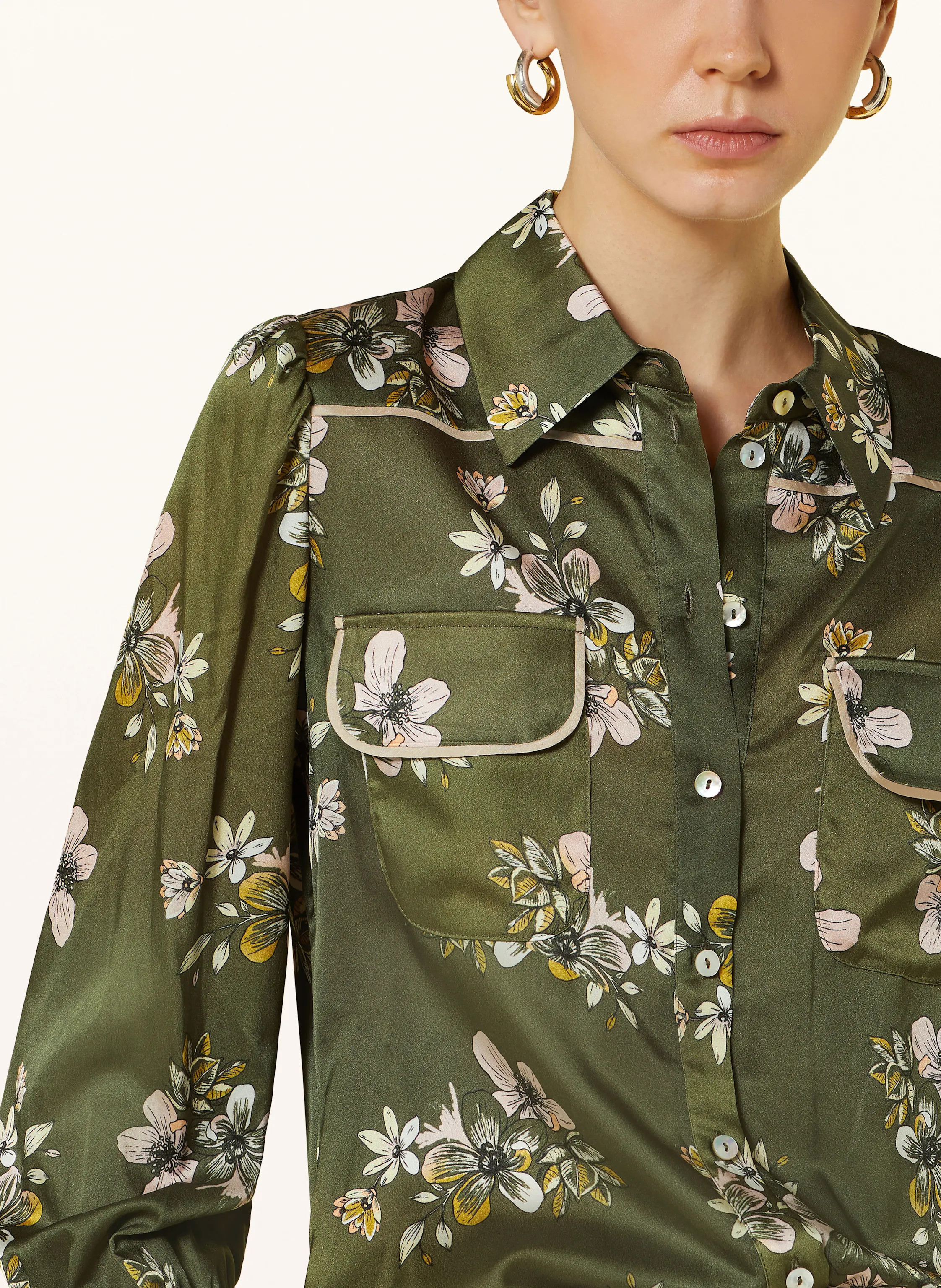 SEM PER LEI Hemdbluse mit Seide