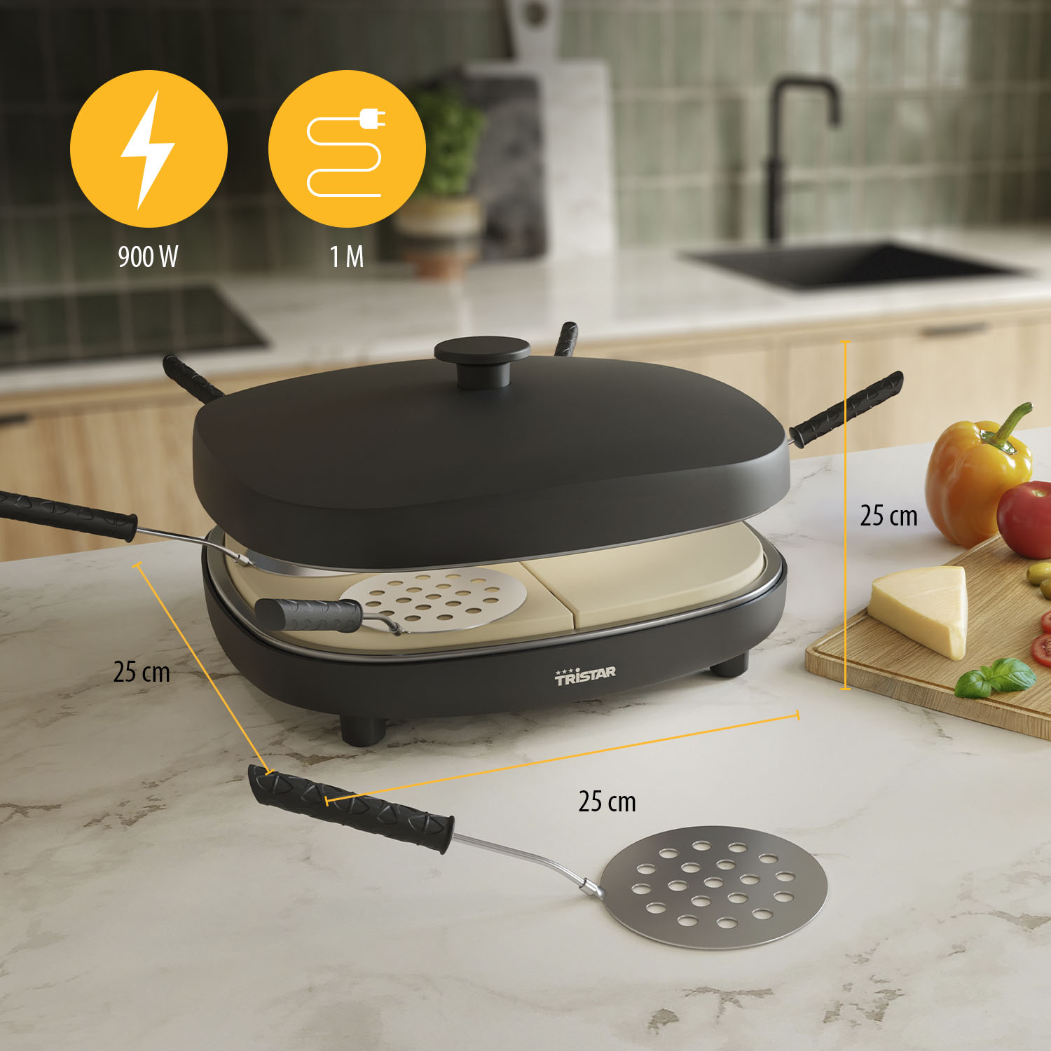 Princess PZ-9176 Pizza Family 6 gourmetset