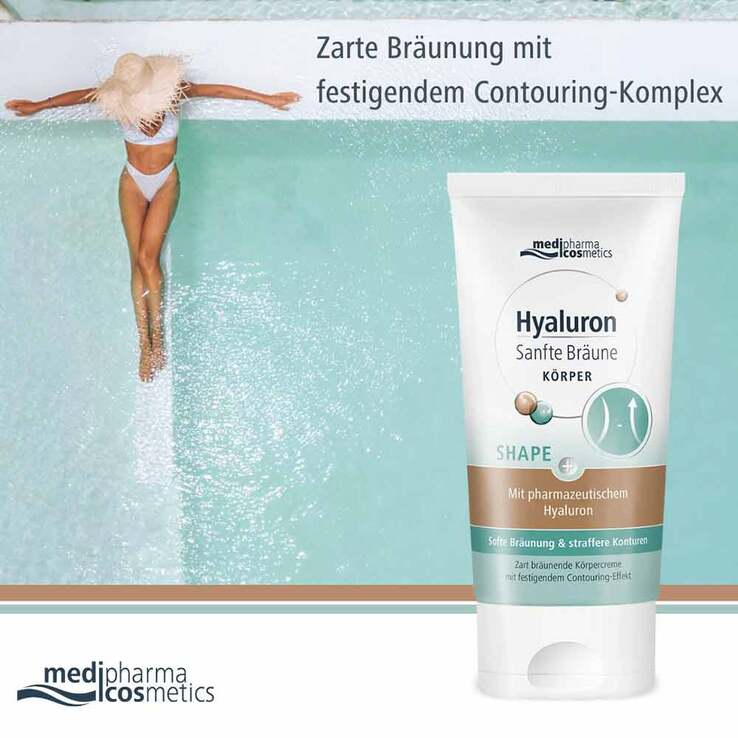 Hyaluron Sanfte Bräune Shape Körperpflege Creme, 150 ml