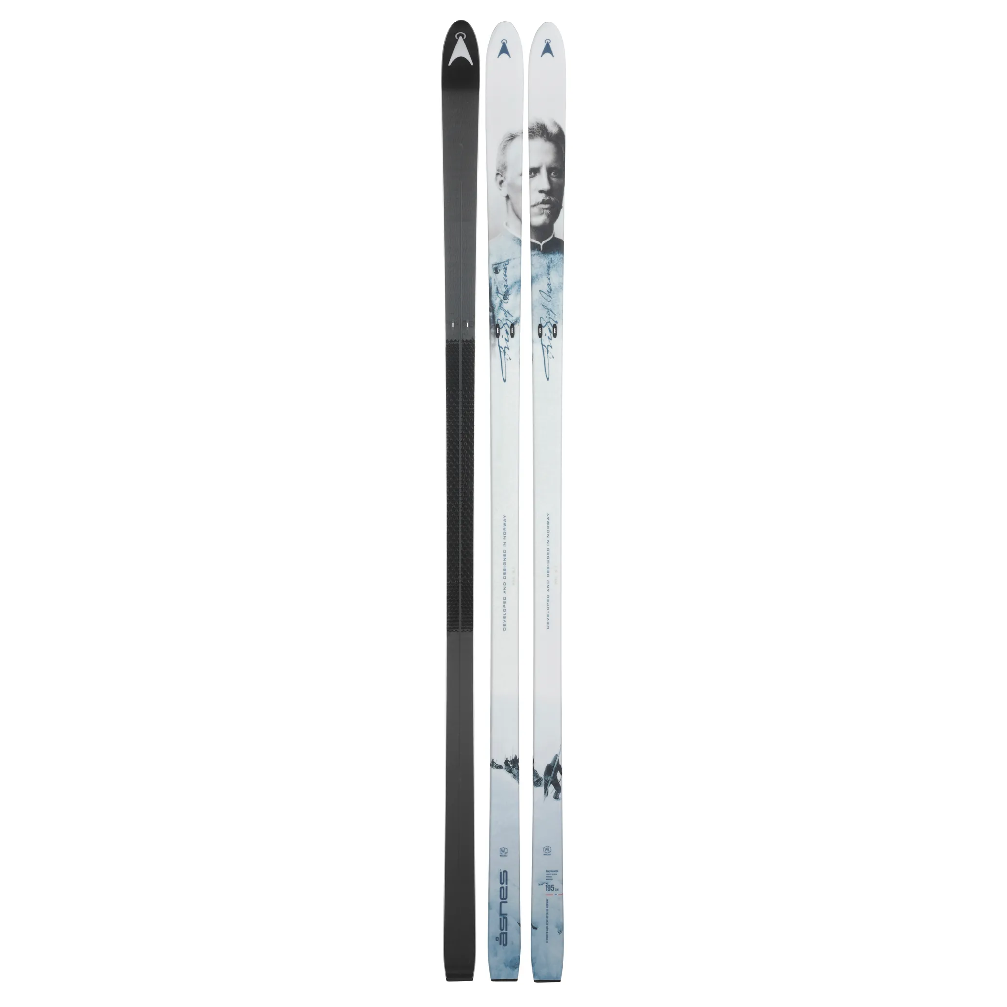 Åsnes Nansen Waxless Ski White