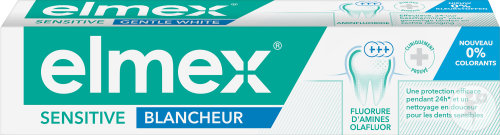 Elmex Sensitive Dentifrice Blancheur Douce Tube 75ml Nouvelle Formule