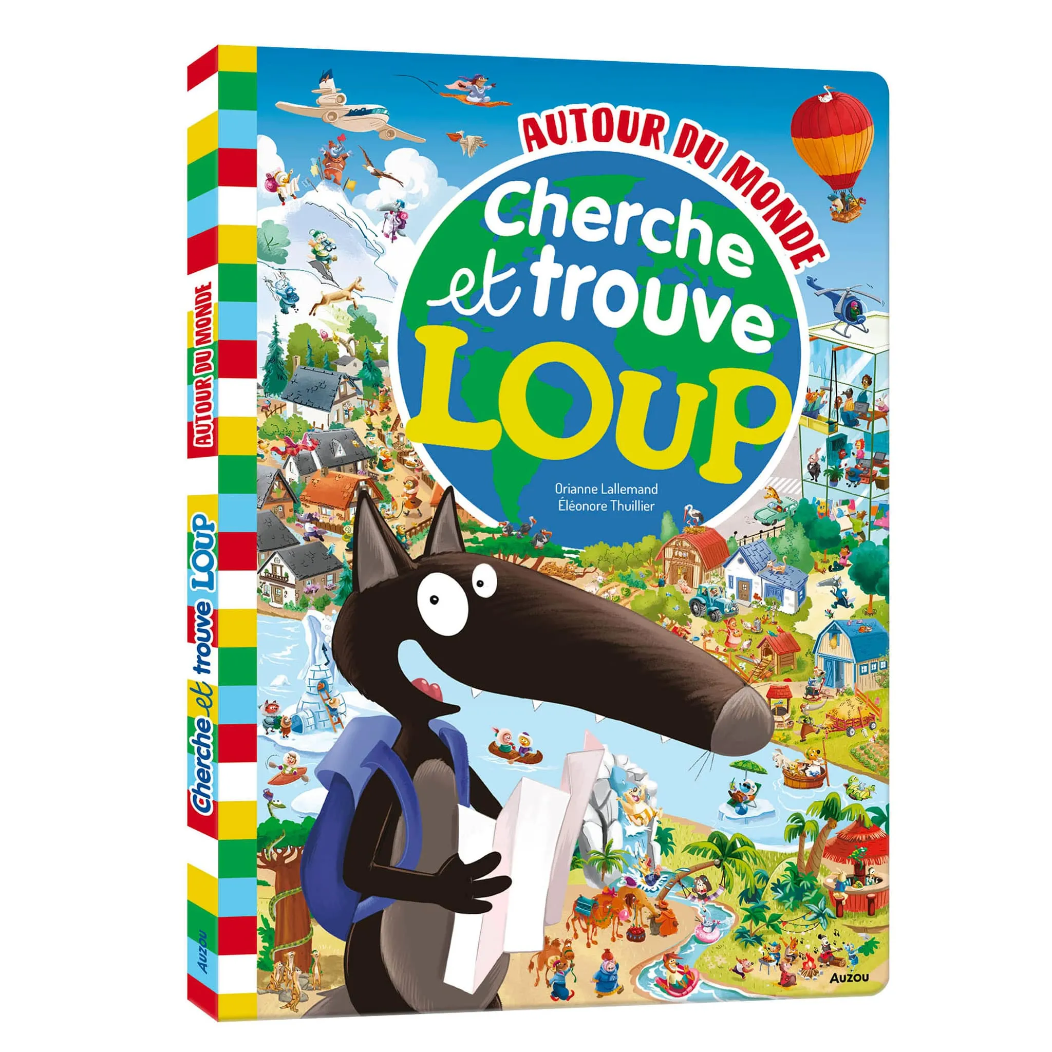 Auzou Cherche et Trouve Loup Autour du Monde